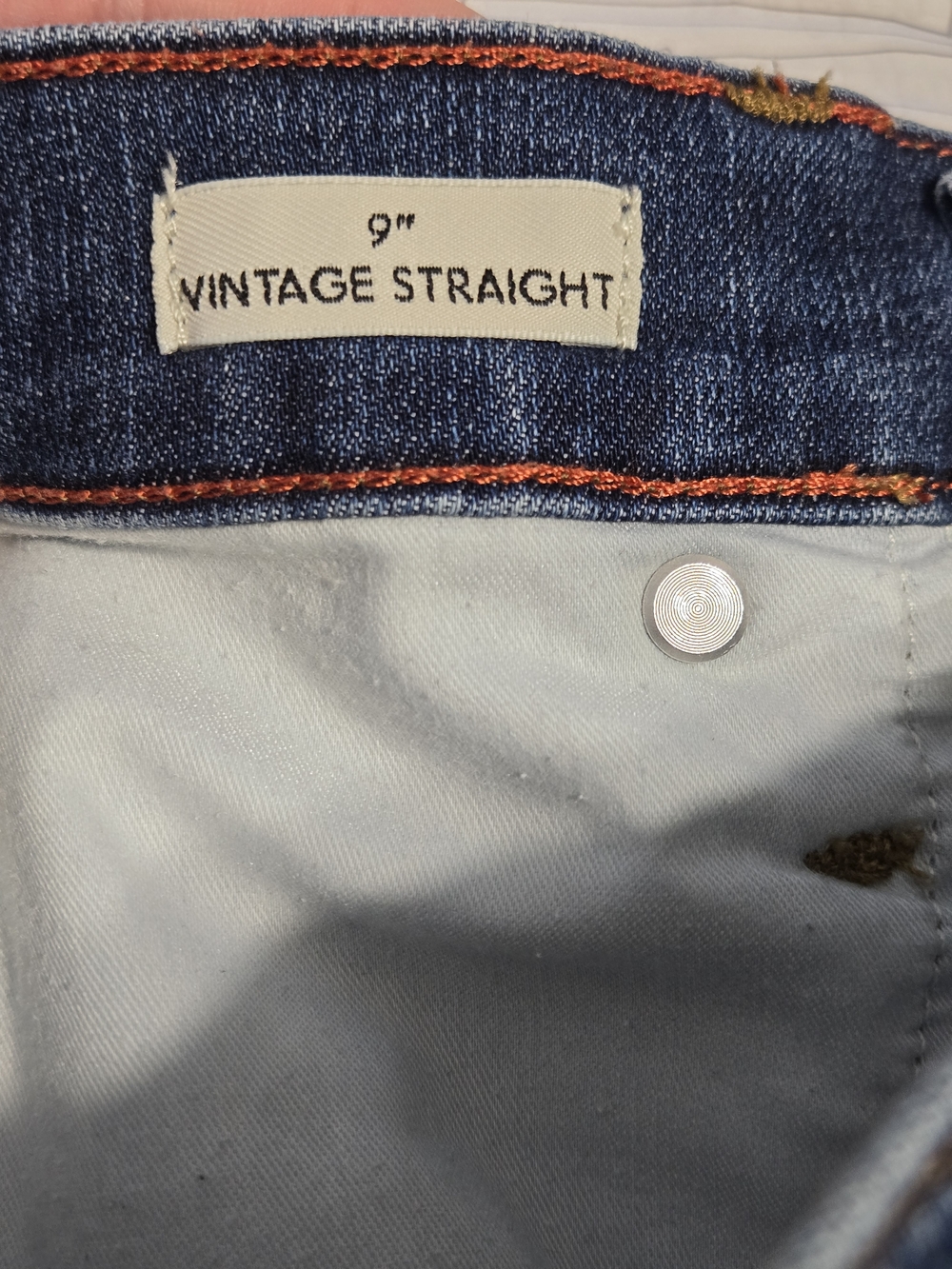 J.Crew Vintage Straight Jeans Womens 28 Button Fly High Rise Raw Hem Denim - Picture 4 of 9